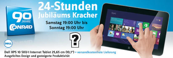 DELL XPS 10 Tablet 32GB für 290€ - Windows 8 Tablet
