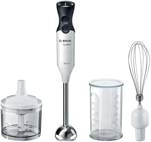 Bosch Hausgeräte MS6CA4150 ErgoMixx Stabmixer, 800, Kunststoff, weiss/anthrazit