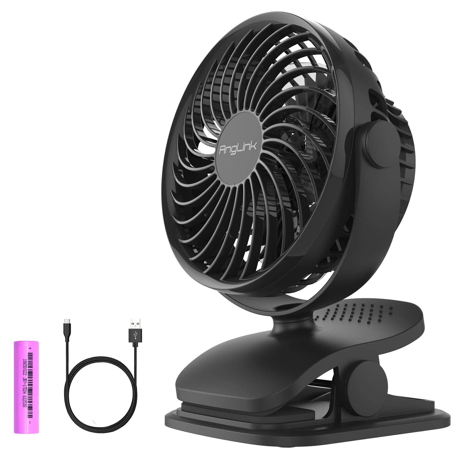 USB-Ventilator mit Clip für Monitor/Laptop/Auto/...