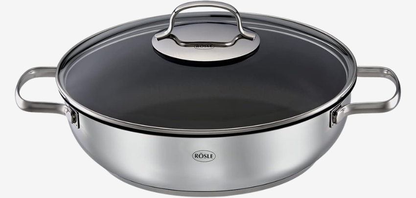 Müheloses Brutzeln und Servieren! 🍳 RÖSLE ELEGANCE Servierpfanne (28 cm) für 30€ ✨