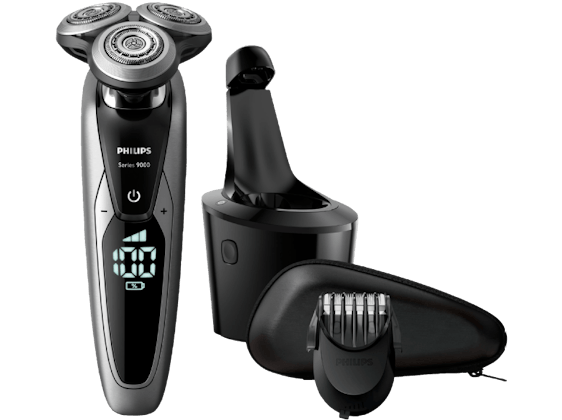 Philips S9711/31 Series 9000 für 179€ - Nass- & Trockenrasierer mit Reinigungsstation Plus und Bartstyler