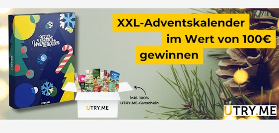 XXL Adventskalender von UTRY.ME bei Kostenlos.de gewinnen