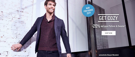 20% Rabatt auf Pullover und Sweater bei Tom Tailor - gültig für reguläre Ware