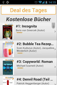 Android: Kindle Gratis-App - kostenlose eBooks und besonders günstige Bücher