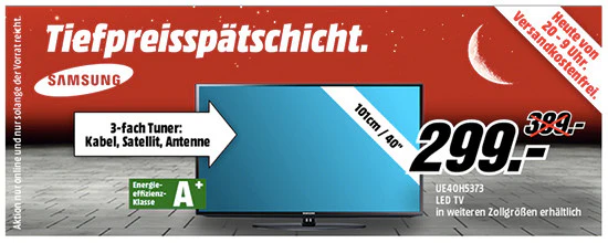 Media Markt Tiefpreisspätschicht schnaeppchenfuchs