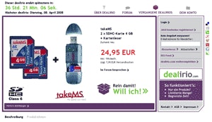 Dealirio: 2 * 4GB SHDC Speicherkarten mit Kartenleser für 32,90 €