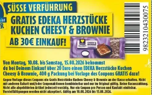 Was Süßes Gratis bei diska ab 30,00€ Einkauf ab 10.08.