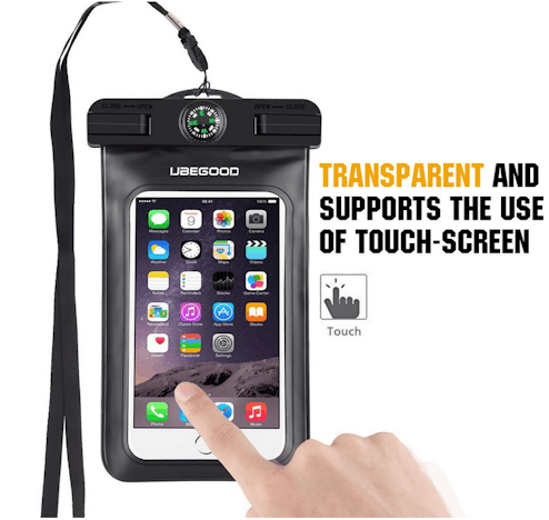 Wasserdichte Smartphone-Hülle mit Kompass, Tragegurt und Armband für 4€ als Prime-Mitglied