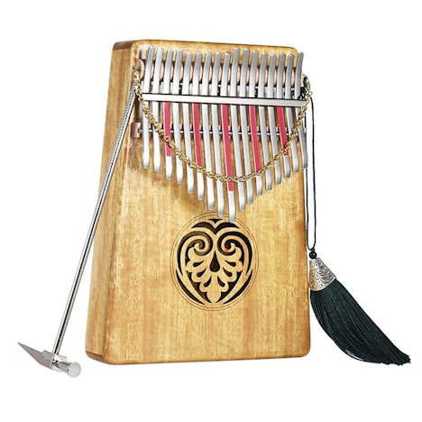 17 Tasten Massivholz Finger Klavier mit Tragetasche und Zubehör