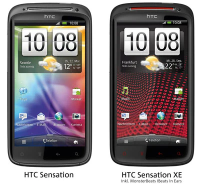 HTC Sensation für 324€ und HTC Sensation XE für 388€ - Dual Core Android Smartphone