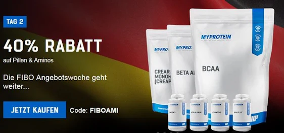 40% auf Pillen & Aminos bei MyProtein