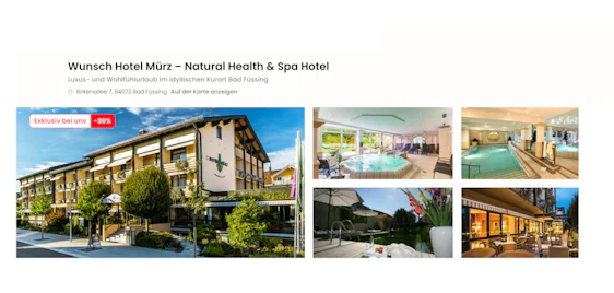 Wunsch Hotel Mürz – Natural Health & Spa Hotel ab 64€ p.P. - Entspannte Wellnessauszeit in Bad Füssing ♨️✨
