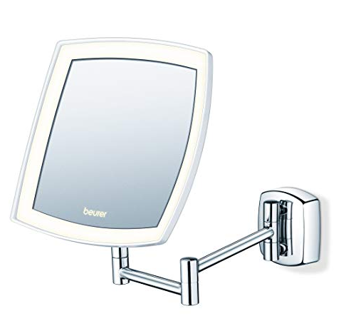 Beurer Kosmetikspiegel "BS 89" (LED beleuchtet, 5-fache Vergrößerung, zur Wandmontage) [Amazon]