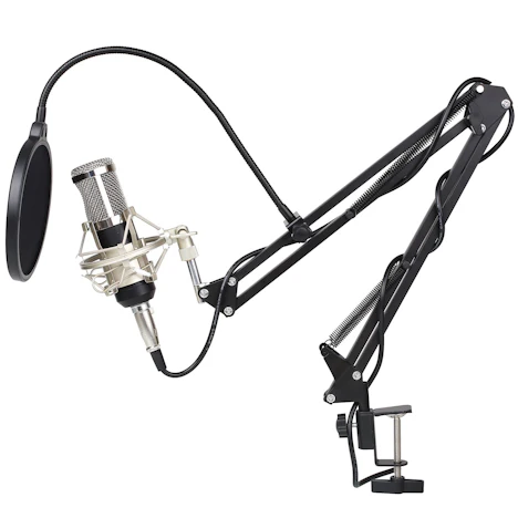 40%off, Kondensator Mikrofon Set Professionelle Studio Rundfunk & Aufnahme Kondensator Mikrofon Set mit Ständer, Shock Mount, Montage Klemme Kit