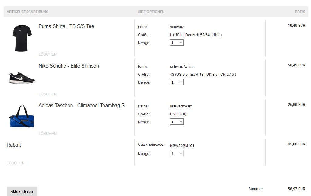 my-sportswear-warenkorb