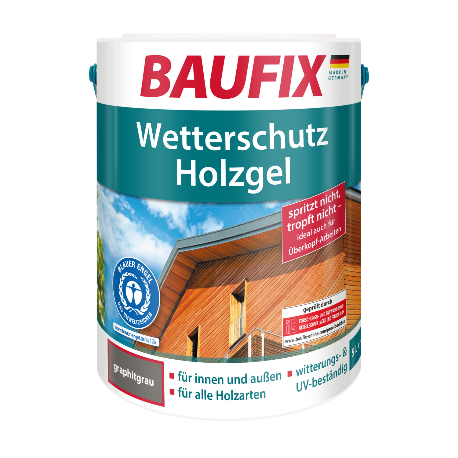 Baufix Wetterschutz-Holzgel graphitgrau für 17,99€