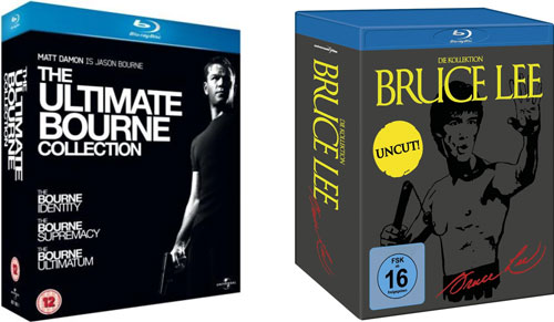 Blu-rays: The Ultimate Bourne Collection für 10,28€ und die Bruce Lee Collection für 19,99€