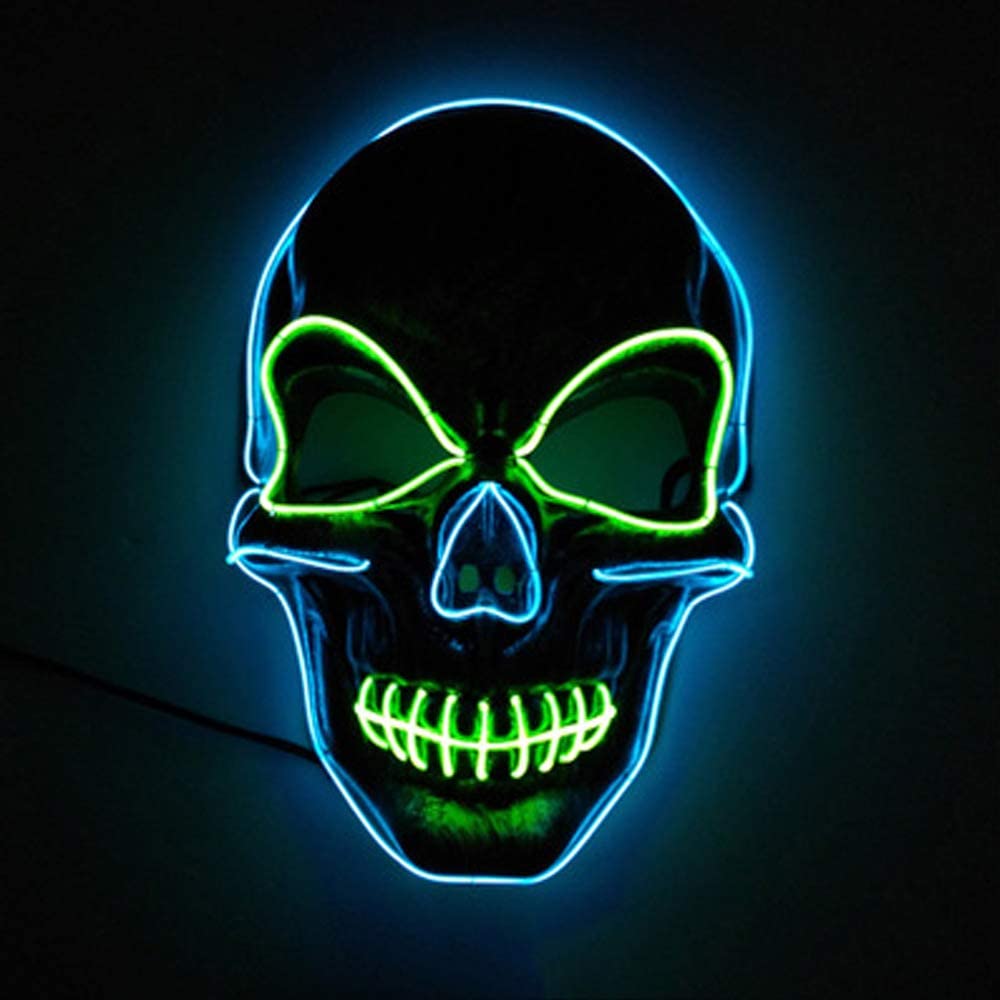 Voneta Halloween LED Maske mit 3 Blitzmodi 