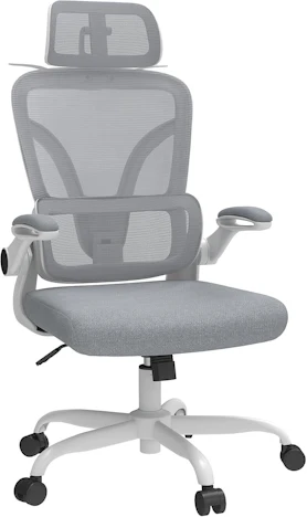 Ximstar Ergonomischer Bürostuhl mit verstellbarer Kopfstütze & Lordosenstütze (Weiß) – nur 54,99€ (statt 109,99€)