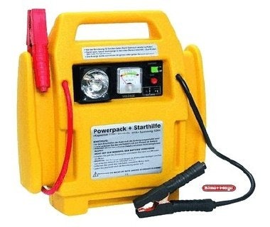 MEGADEAL PowerPack STARTHILFE Auto / Motorrad| 12 V/17 Ah| Batterieladegerät