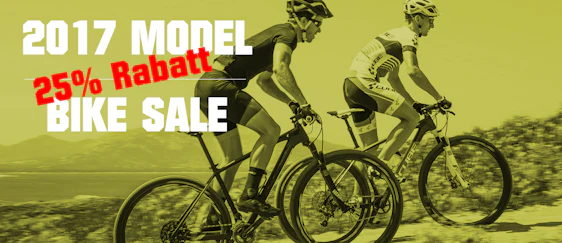 Bis zu 25% Rabatt auf Lagerware für 2017er Modelle bei marcobike.