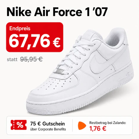 Nike Air Force 1 07 – mit 20% Code und CB