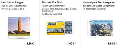 Briefmarken versandkostenfrei bestellen