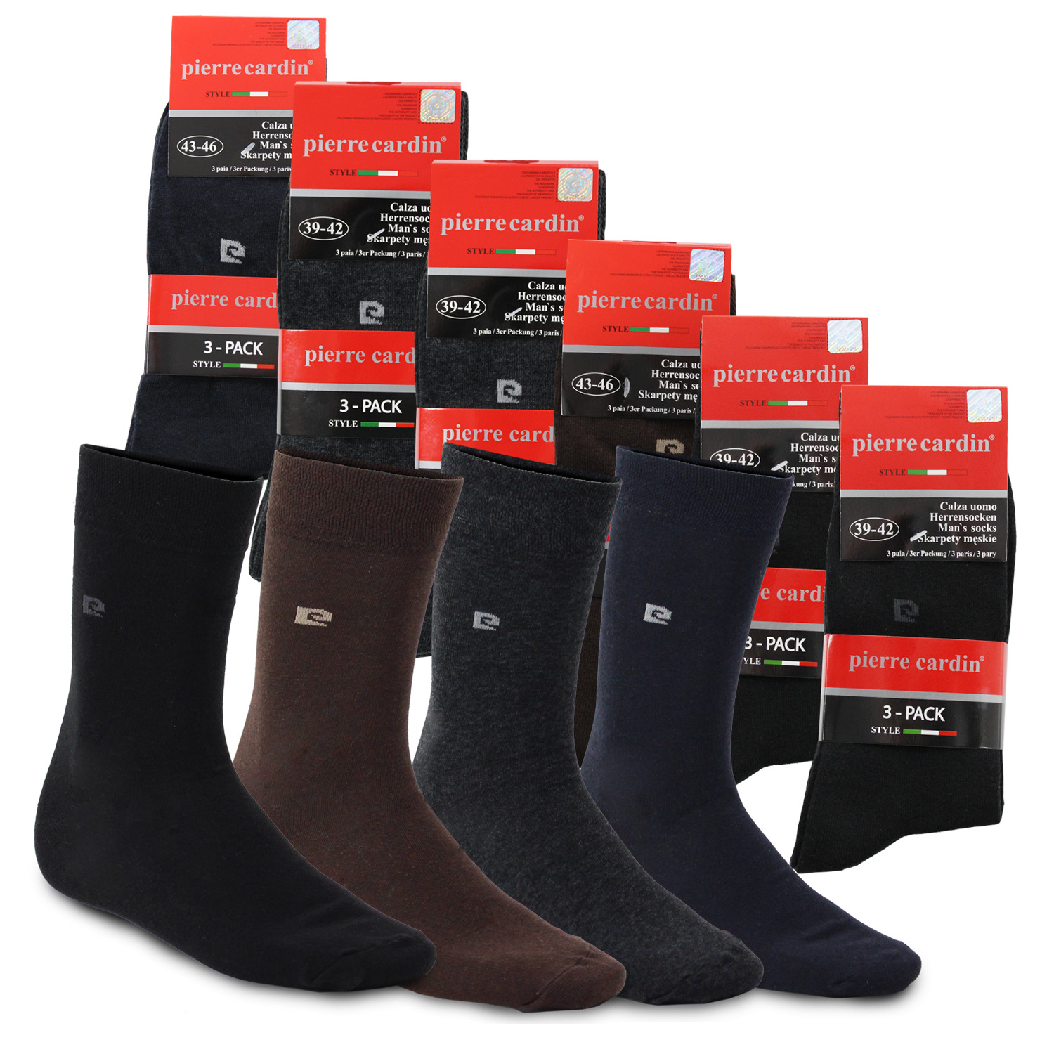 18er Pack Pierre Cardin Business-Socken Herren für 9,99 EUR inkl. VSK