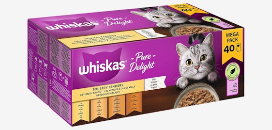 Whiskas 1+ für 13€ - Geflügelauswahl in Gelee, 40x 85g