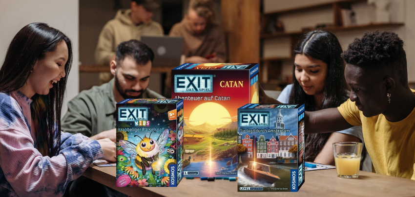 EXIT Spiele für 20% weniger - super Rätselspaß, neue Games vorbestellbar 