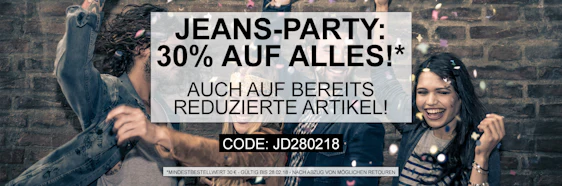 30% Rabatt auf alles bei Jeans-Direct - z.B. Joop Arnold Kapuzensweater für 78€
