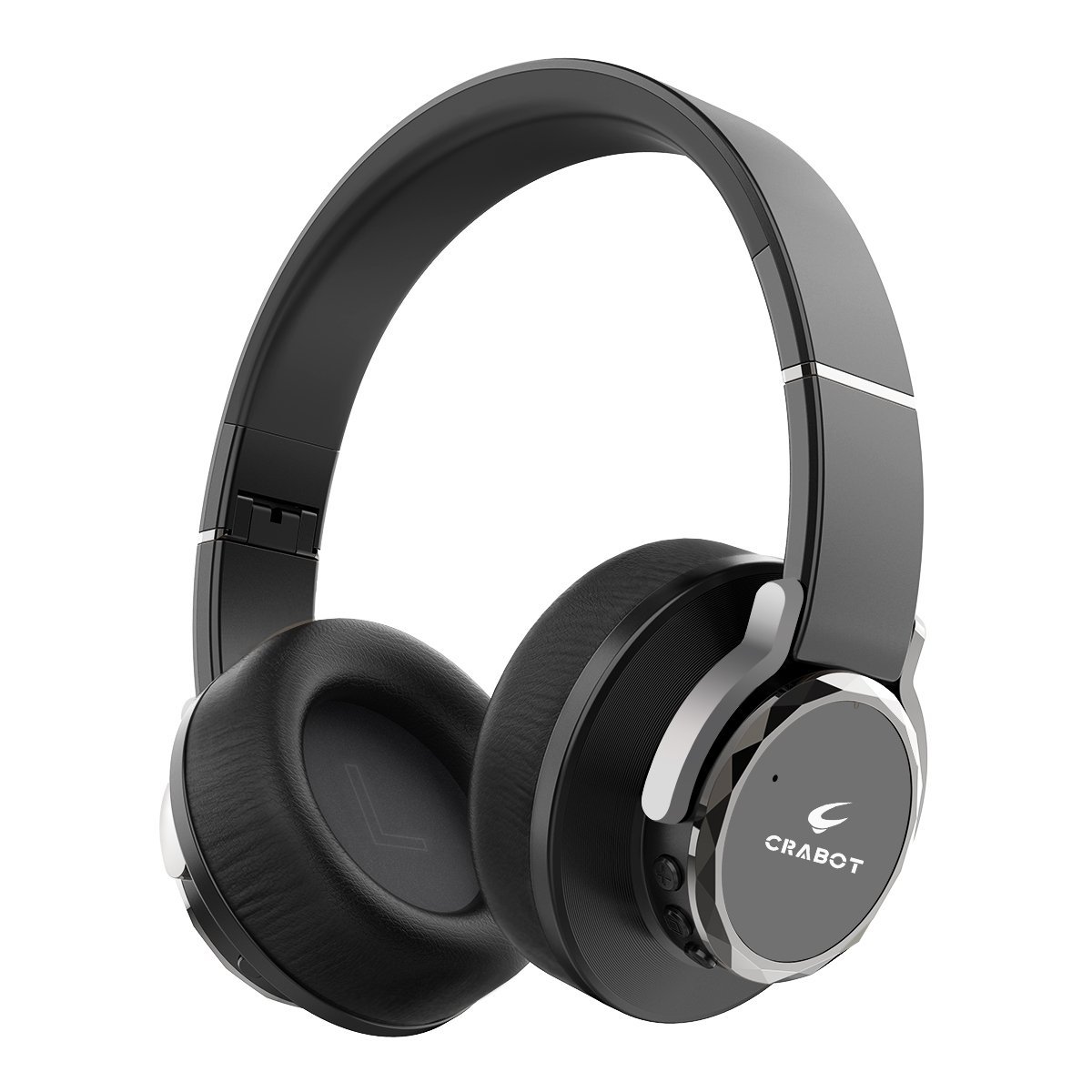 Faltbarer Bluetooth Over-Ear Kopfhörer mit Mikrofon, Hi-Fi Deep Bass, sehr komfortabel Protein-Ohrpolster, 24 Stunden Spielzeit,