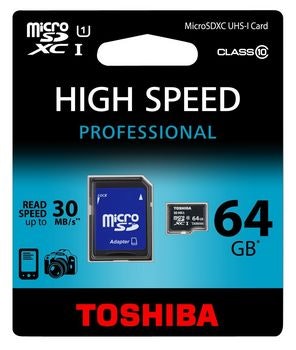 Toshiba SD-C064UHS1BL5A microSDXC 64GB...