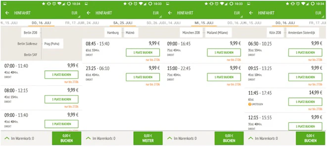 MeinFernbus Flixbus Tickets