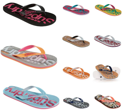 Superdry Damen Flip Flops für 8€ das Paar - 11 Modelle stehen zur Wahl