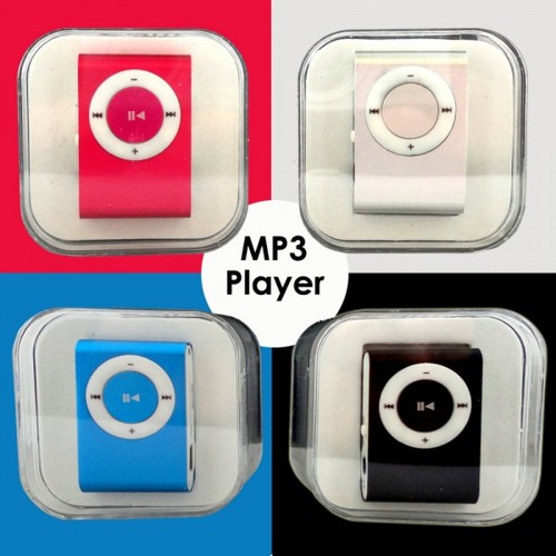 MP3 Player Mini mit Clip Aluminium bis 8GB Inear Kopfhörer