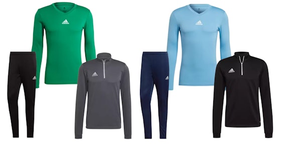 adidas Trainingsset für 43€ - Hose, Longsleeve und Oberteil, Farben & Größen je frei wählbar