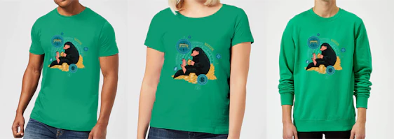 Phantastische Tierwesen: Niffler T-Shirt für 11€, Sweatshirt 19€ und Hoodies 21€ - in allen Größen