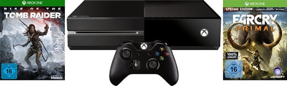 Xbox One 1TB Konsole mit Rise of the Tomb Raider und Far Cry Primal für 339€