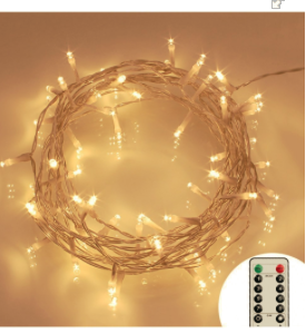 [  30% Rabatt ]  80er LED Outdoor Lichterkette batterienbetrieben Warmweiß