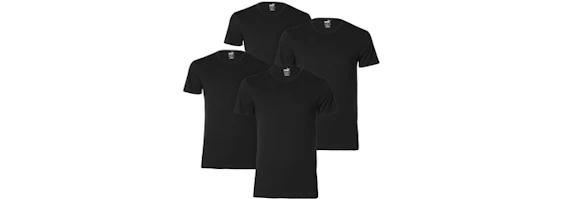 Puma Basic Crew Neck 4er-Pack für 29€ - Schwarze Rundhals-T-Shirts