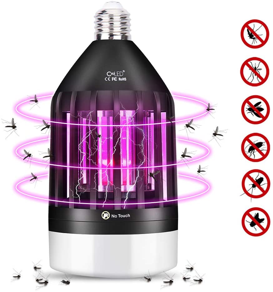  LED Anti-Mückenlampe, 2-In-1 LED/UV Fluginsektenvernichter 9W