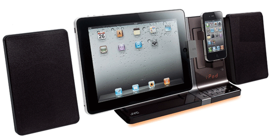 JVC UX-VJ5 für 94€ - Design-Dockingstation für iPhone und iPad mit CD-Player, USB-Recording und Radio