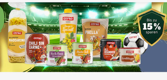 GEFRO Dreamteam-Aktion zur WM! ⚽ Bis zu 15% Rabatt + Gratis-Geschenk auf eure Favoriten 🥣