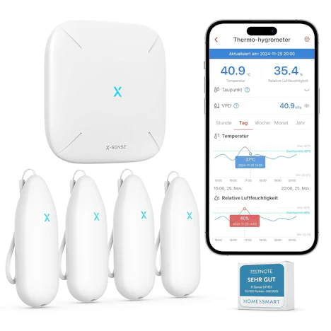 X-Sense WLAN Hygrometer Indoor Thermometer – nur 54,59€ (statt 79,99€)