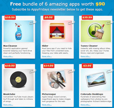 Appsfridays verschenkt 6 Apps (Mac) im Wert von $90