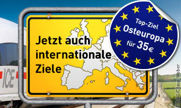 Für 35€ pro Fahrt mit der Bahn nach Osteuropa Danzig, Warschau, Posen, Bratislava, Prag
