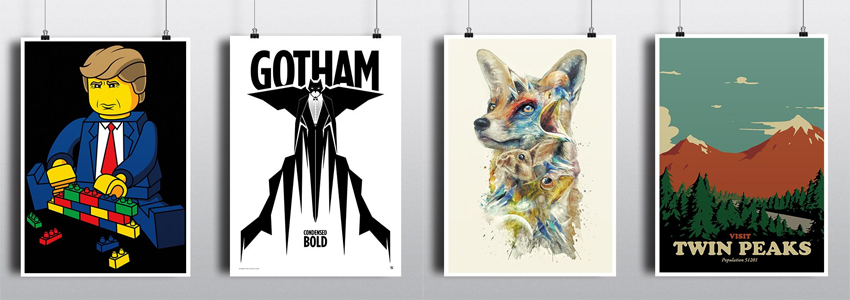 50% Rabatt beim Qwertee Incredible Print Sale - 32 x 45 cm Kunstdrucke aus Popukultur, Film &amp; Co. für 8€