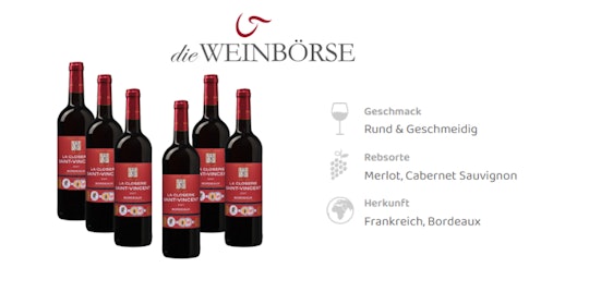 Nur bis morgen! 12 Flaschen goldprämierter Bordeaux für 56€ + 20€-Gutschein - Rotwein, Closerie Saint Vincent Cuvée