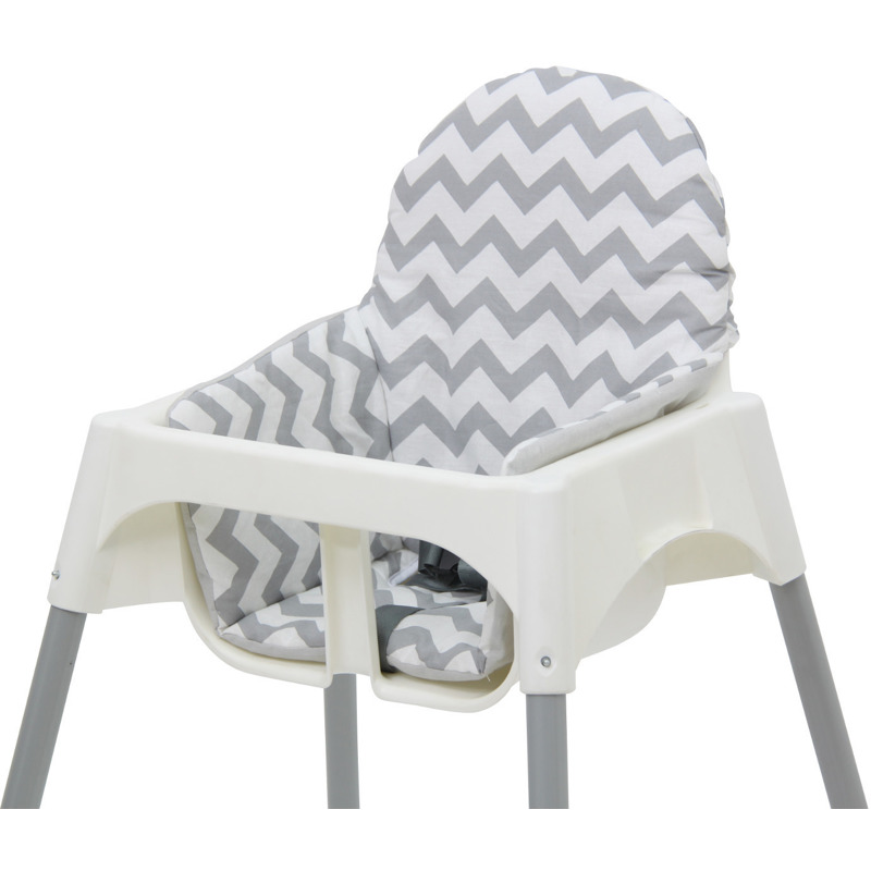 Polini Kids Sitzkissen für Ikea Antilop Hochstuhl Zick Zack weiß/grau für nur 15,29€ statt 19,85€